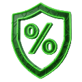Neon-gr&uuml;nes Schild-Icon mit Cashback-Symbol f&uuml;r den t&auml;glichen Roby Casino Cashback