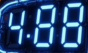 T&auml;glicher Jackpot-Z&auml;hler mit leuchtenden neon-blauen Zahlen f&uuml;r Roby Casino Daily Jackpot