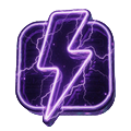 Neon-violetter Blitz-Bonus-Boost f&uuml;r den Roby Casino Coin-Shop